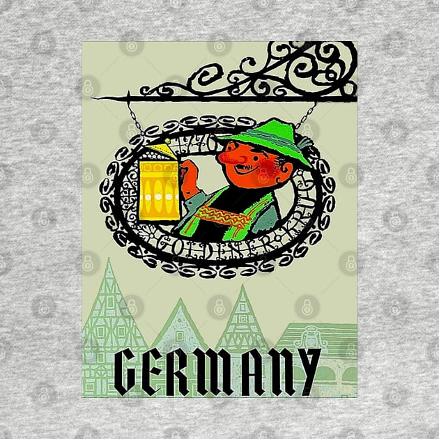 Germany Abstract Oktoberfest Travel and Tourism Advertising Print by posterbobs